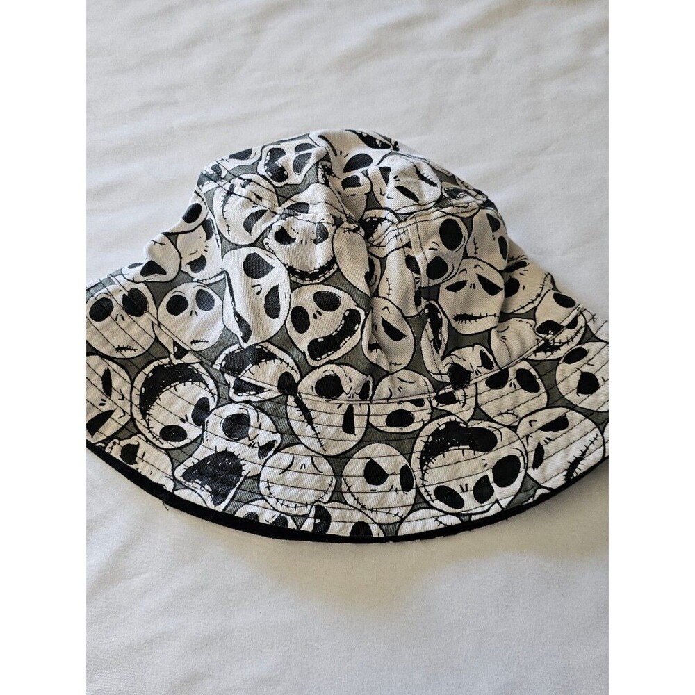 Disney Nightmare Before Christmas Black Bucket Hat with Logo Tag From Disneyland